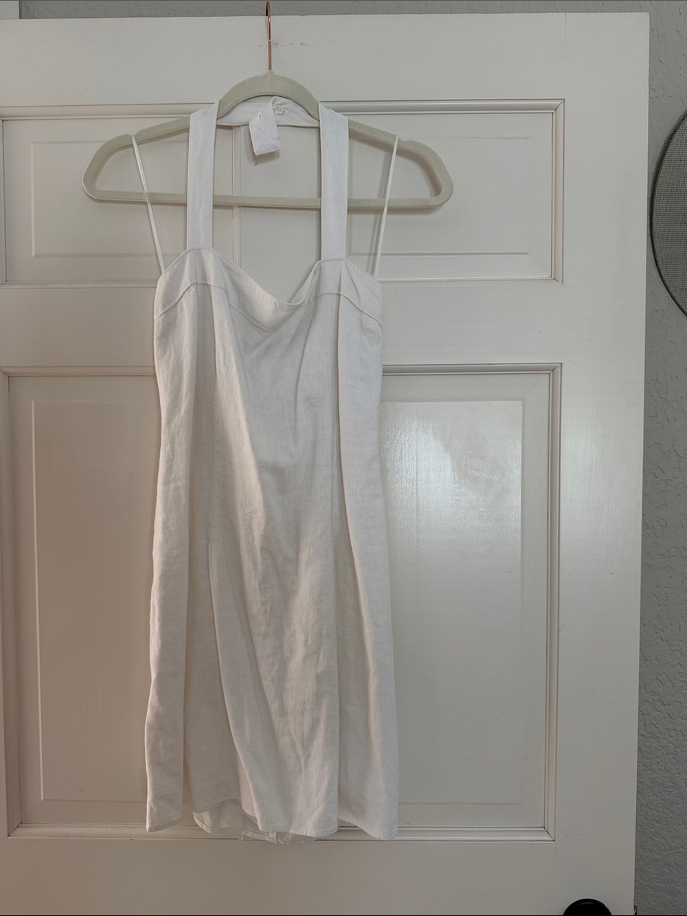 Abercrombie & Fitch White Mini Sundress with Wide Straps